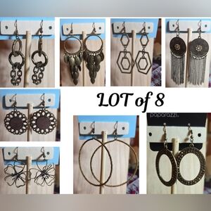 Paparazzi Brass Earring Set - Lot of 8